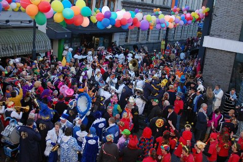 genieten van de carnaval