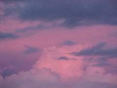 roze wolk